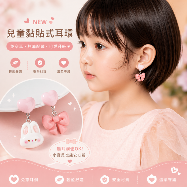 新品上市-兒童耳環