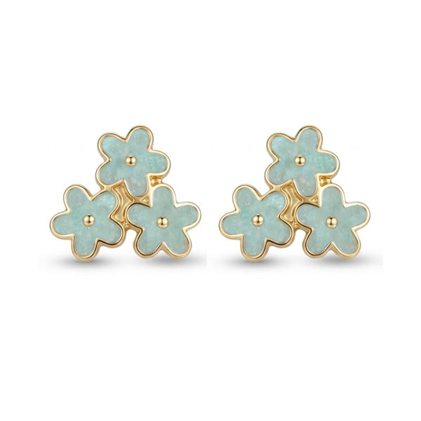 花影疊香 耳針/無耳洞黏貼式耳環