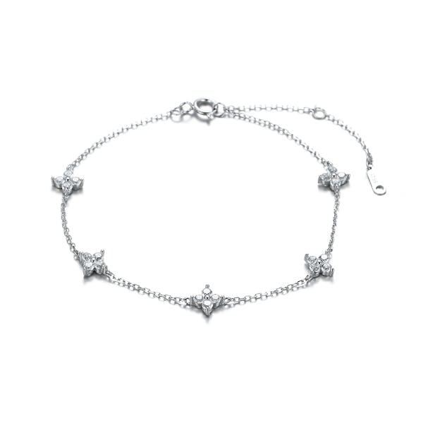 簡約花語閃耀手鍊[純銀]