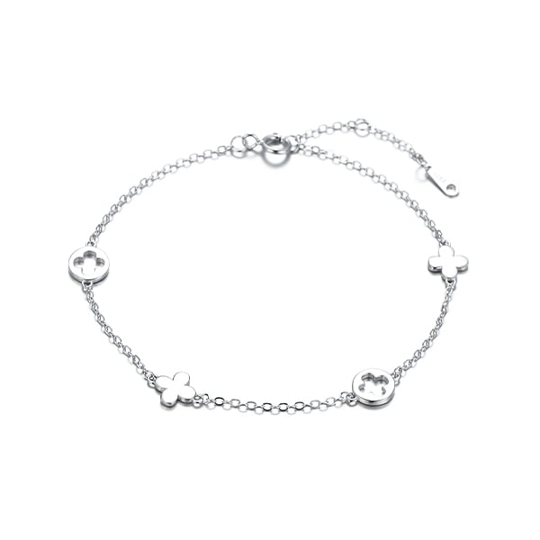 銀韻四葉手鍊[純銀]