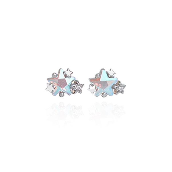 星芒流光 耳針/無耳洞黏貼式耳環