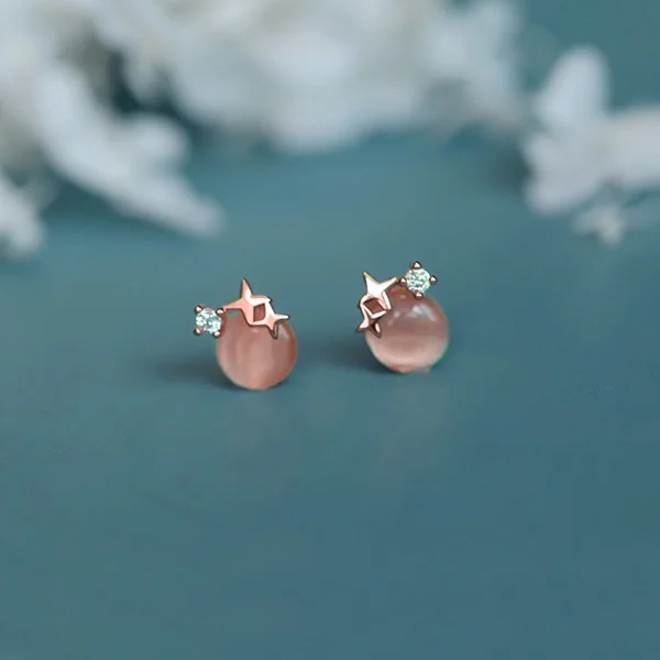 STK800GD-N 玫瑰金-耳針式