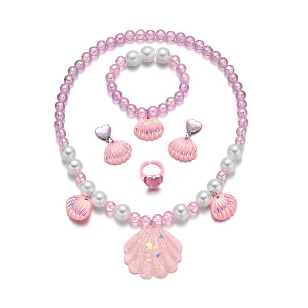 夢幻海洋貝殼 黏貼式耳環飾品盒 (4件組)