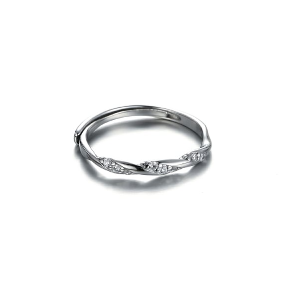 RNG267 流光星爍開口戒指[純銀]